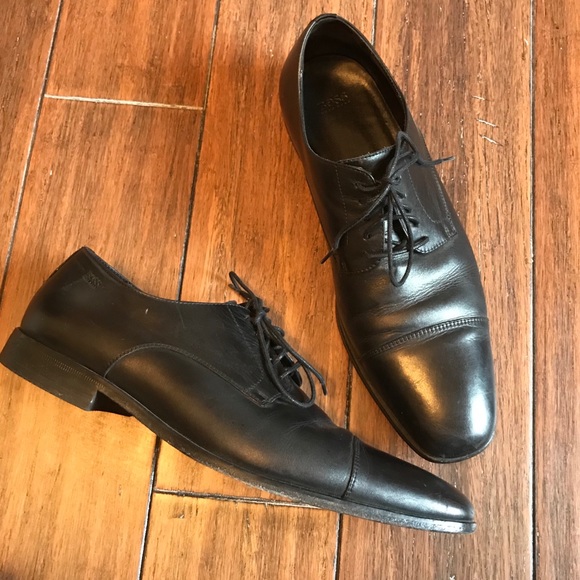 hugo boss cap toe oxford